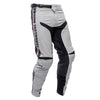Side angle of Fasthouse Elrod Storm Pants Fog and Black, motocross pants with athletic cut and ventilated stretch panels.