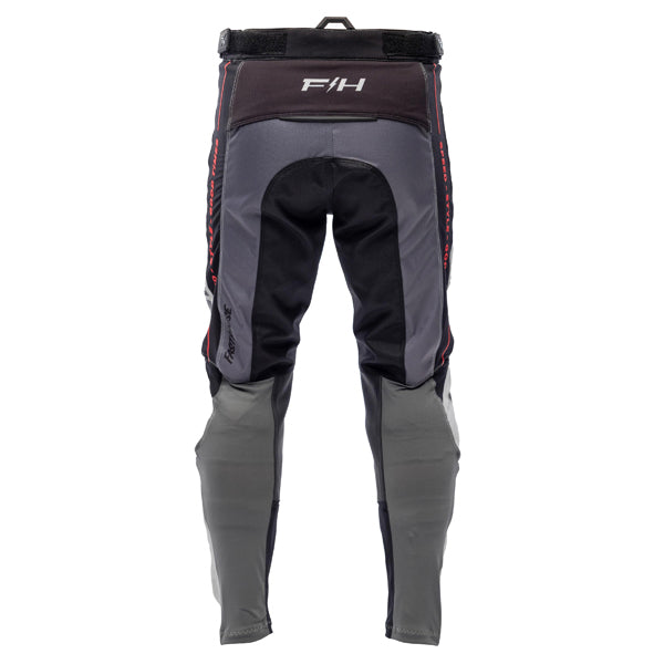 Professional studio photo of Fasthouse - Elrod Storm Pants; showing panel layout, seams, and overall cut; SKU 39323075; Colors: Fog/Black; Sizes: 28-40
