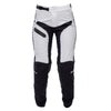 Fasthouse Elrod Storm Women’s Pants in White and Black, motocross pants straight on front view on white background, slim-fit dirt bike gear for women.
