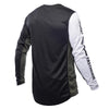 Fasthouse Grindhouse Hudson Jersey (SKU: 3931205905) in Black/White. Highlights breathable fabric, laser-cut venting, and relaxed cut for mobility. Premium dirt bike gear for motocross and off-road racing.