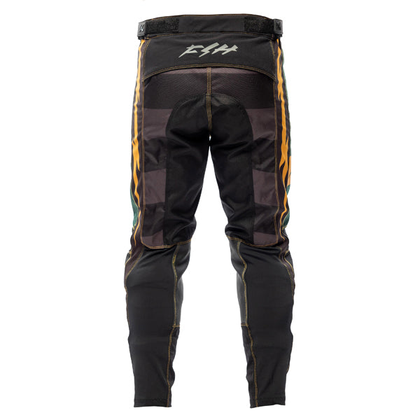 High-resolution studio image of Fasthouse - Grindhouse Ramone Pants; showing panel layout, seams, and overall cut; SKU 39322045; Colors: Pine/Black
