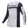 Fasthouse Helix Monaco Jersey in Black and White colorway, motocross jersey front on white background