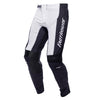 Fasthouse Helix Monaco Pants in Black and White, motocross pants front view with bold graphics, premium dirt bike riding apparel.