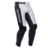 Fasthouse Helix Monaco Pants Black and White, side angle showing durable motocross riding construction and breathable performance fit.