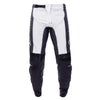 Front view of Fasthouse Helix Monaco Pants Black and White, motocross gear built for dirt bike, ATV, and UTV off-road riding.