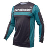 Fasthouse Helix Monaco Jersey in Marine and Black, motocross riding gear on white background front view