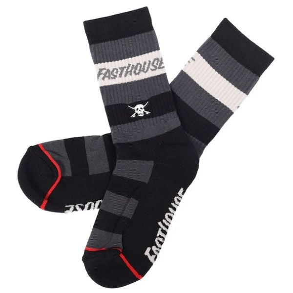 Fasthouse - Jam Crew Socks (Youth) casual socks in Black/Gray product view sku 3210515750