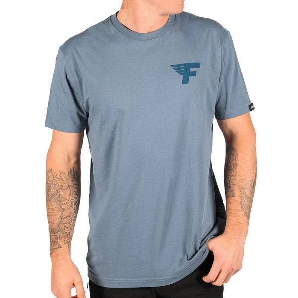 Fasthouse - Fast Cycles Tee casual t-shirt in Denim product view sku 3211160204