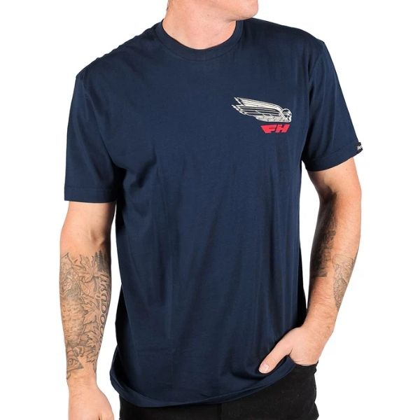 Fasthouse - Flyer Tee casual t-shirt in Navy product view sku 3211260204