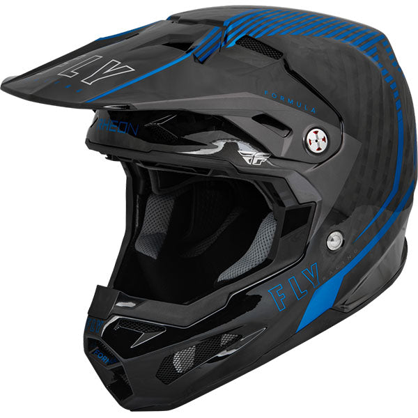 studio product photo of Fly Racing in Blue / Black for motocross helmet, dirt bike, motocross, off road. SKU 73-444XS.