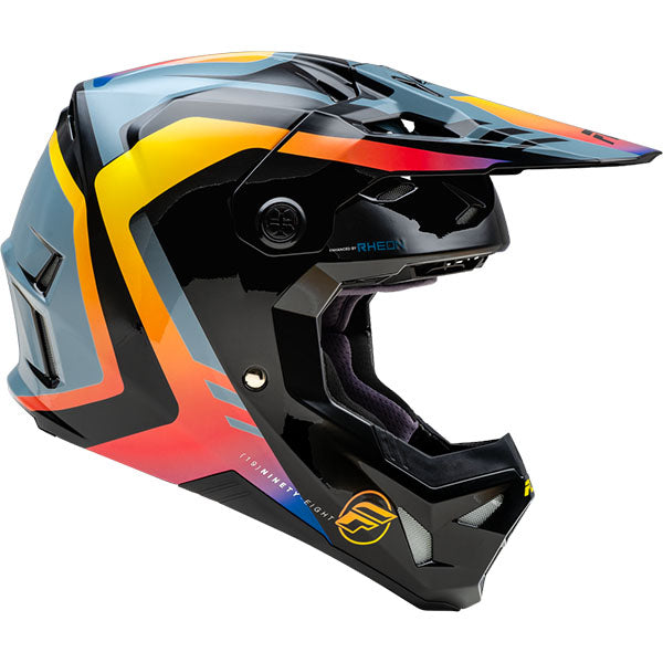 studio product photo of product in Matte Grey/Black for dirt bike, motocross, off road. SKU 73-003XS.