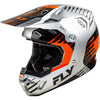 studio product photo of Fly Racing in Grey/Orange/Black for motocross helmet, dirt bike, motocross, off road. SKU 73-005XS.