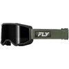 Studio view of fly-racing-focus-sand-goggle, on a white studio background | Available at BTO Sports.