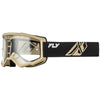 Studio view of fly-racing-focus-goggle, in Black and Khaki, on a white studio background, (SKU 37-51166) | Available at BTO Sports.