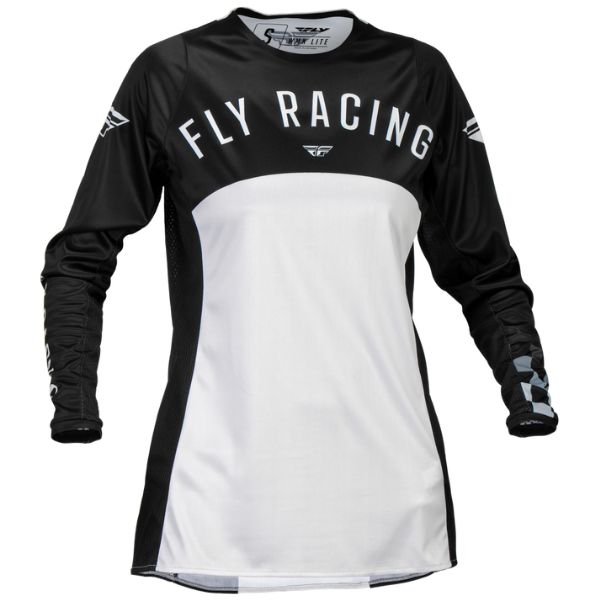 377-620 - Fly Racing - Lite Jersey (Womens) - Black Light Grey, front product view