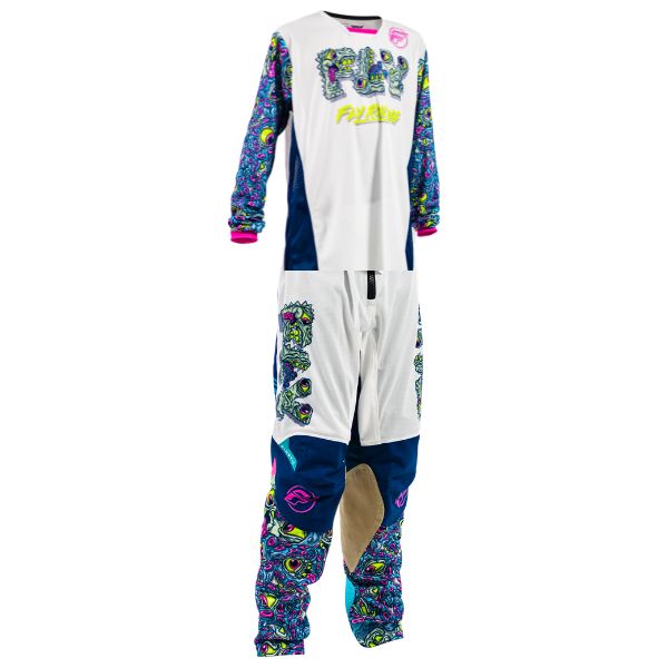 Fly Racing Kinetic Mesh Mutant Jersey, Pant Combo (Youth)