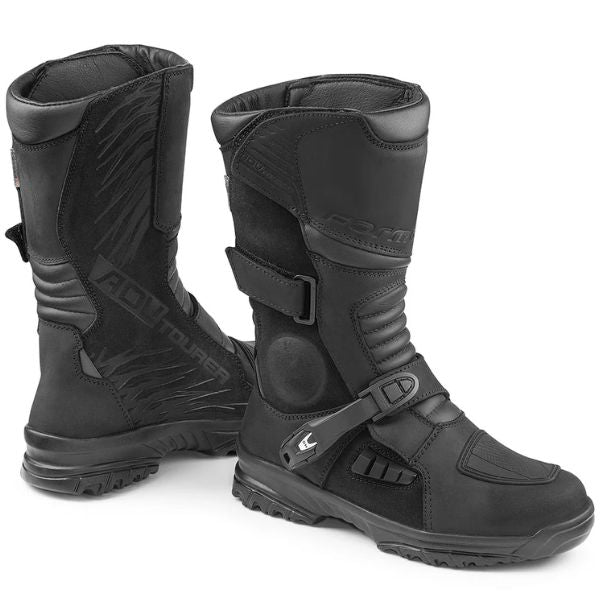 Product image of Forma FTADTBK Adventure Tourer Boot Blk motocross boots showing design and colorway | Available at BTO Sports