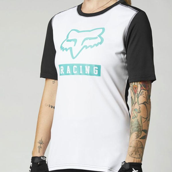 Product image of Fox Racing - Ranger Short Sleeve Jersey (Womens) (MTB) SKU:27631-058-XS | Sizes: SM–XL | Designed for Mountain Bike, BMX and E-Bike riders | Available at BTO Sports