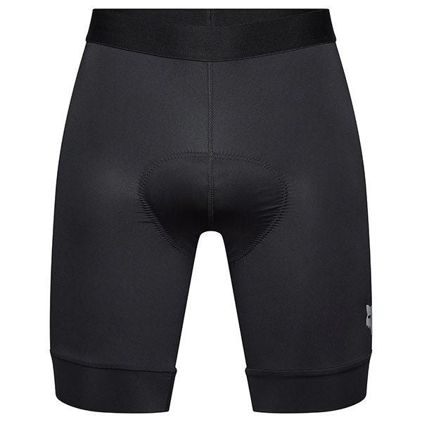 Fox Racing Tecbase Lite Liner Shorts Mountain Bike front angle view in Blk sizes SM, MD, LG, XL, 2X SKU 33657-001-S. Base Layer Shorts | Available at BTO Sports
