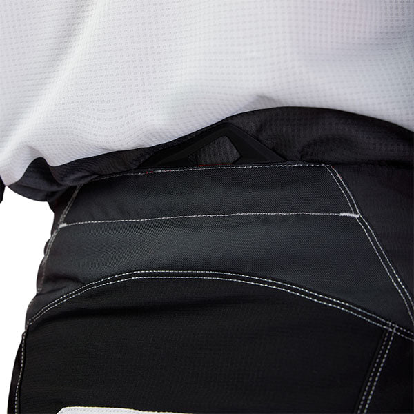 Rear close-up of Black/White 180 Flow Pants (SKU: 33703-077), showing stitching and pan