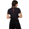 Crisp studio image on a white background of Fox Racing Fox x Honda Baby Tee (Womens); showing tee fit, printed graphics, and crew neckline