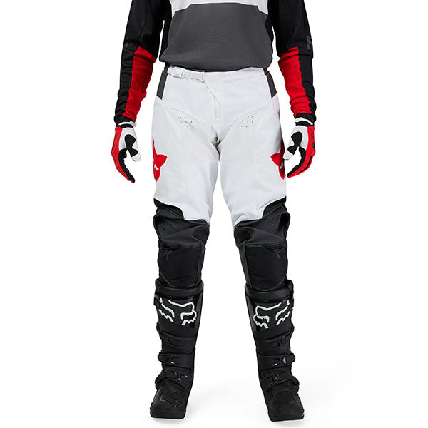 Rear view of Black/White 180 Flow Pants (SKU: 33703-077), highlighting leather knee panels
