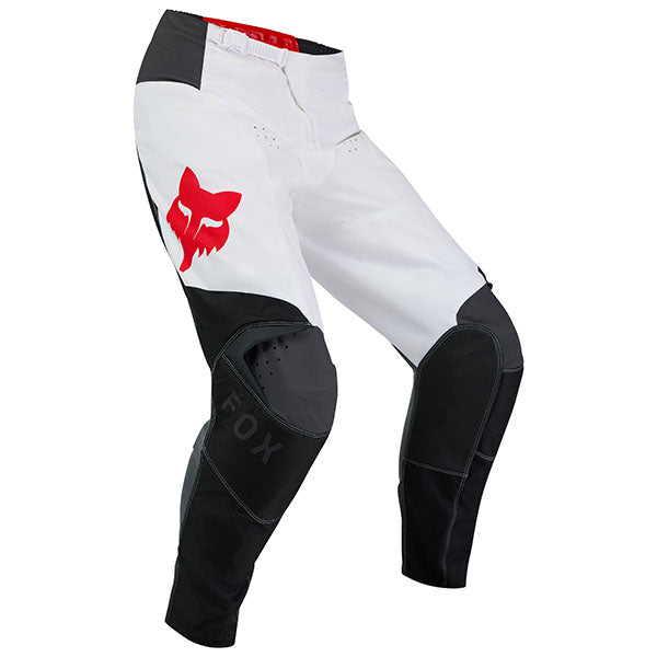 Front view of Fox Racing 180 Flow Pants in Black/White (SKU: 33703-077), featuring RAP construction and screen-printed graphics