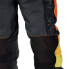 Rear close-up of Fox Racing Flexair Grid Pants in Black and Orange (SKU: 33546-016), showing stitching and paneling