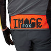 Close-up of waistband and buckle system on Fox Racing Flexair Grid Pants in Black and Orange (SKU: 33546-016)