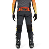 Rear view of Fox Racing Flexair Grid Pants in Black and Orange (SKU: 33546-016), featuring reinforced saddle panel