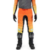 Right side profile of Fox Racing Flexair Grid Pants in Black and Orange (SKU: 33546-016), showing precision knee paneling