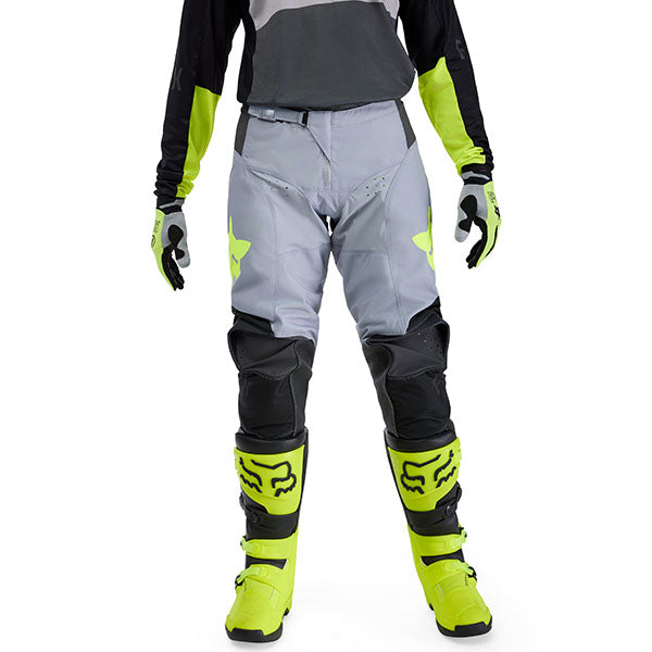 Rear view of White/Red 180 Flow Pants (SKU: 33703-019), showing abrasion-resistant leather knee panels