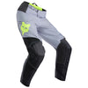 Front view of Fox Racing 180 Flow Pants in White/Red (SKU: 33703-019), showing RAP ergonomic fit and bold graphics
