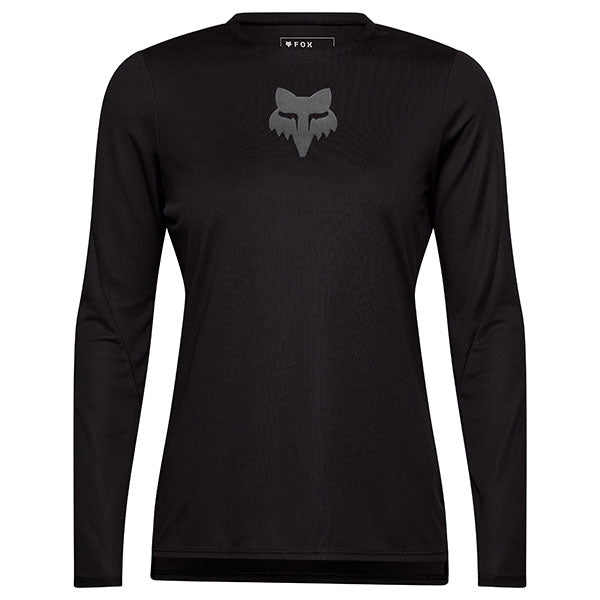 Product image of Fox Racing - Ranger Fox Head Long Sleeve Jersey (MTB) (Womens) SKU:33441-001-XS | Sizes: SM–XL | Designed for Mountain Bike, BMX and E-Bike riders | Available at BTO Sports