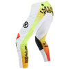 Front view of Fox Racing 180 Hello Future Pants in White (SKU: 33542-008), featuring RAP fit and bold graphic accents