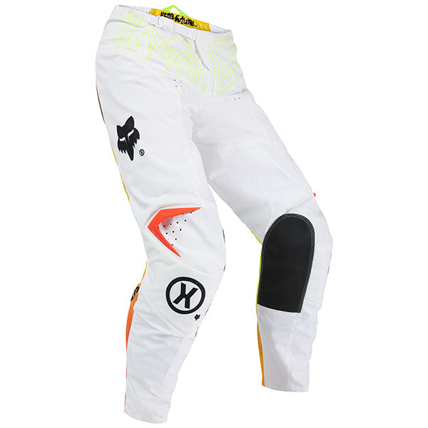 Rear full-body view of rider wearing Black Hello Future Pants (SKU: 33542-001), showing full fit and design