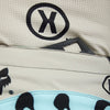 Close-up of waistband and closure system on White Hello Future Pants (SKU: 33542-008)