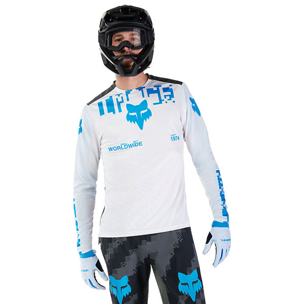 Product image of Fox Racing - Ranger Digi Image Long Sleeve Jersey (MTB) SKU:33415-008-M | Sizes: SM–XL | Designed for Mountain Bike, BMX and E-Bike riders | Available at BTO Sports