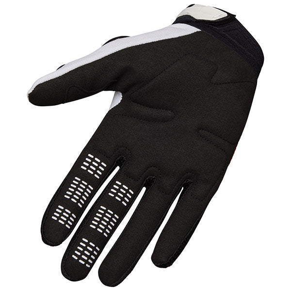 Rear view of Fluorescent Red 180 Flow Gloves (SKU: 33700-110), highlighting sublimated graphics and stretch mesh finger gussets