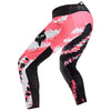 Side profile of Black/Pink 180 Digi Image Pants (SKU: 33543-285), showing stretch zones and articulated knees