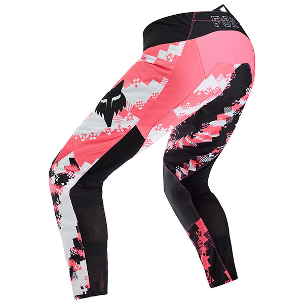 Side profile of Black/Pink 180 Digi Image Pants (SKU: 33543-285), showing stretch zones and articulated knees