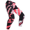 Front view of Fox Racing 180 Digi Image Pants in Black and Pink (SKU: 33543-285), featuring RAP fit and bold zebra graphics