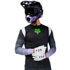 Right side profile of Fox Racing Flexair Grid Jersey in Black and Purple (SKU: 33539-166), highlighting active-fit sleeve design