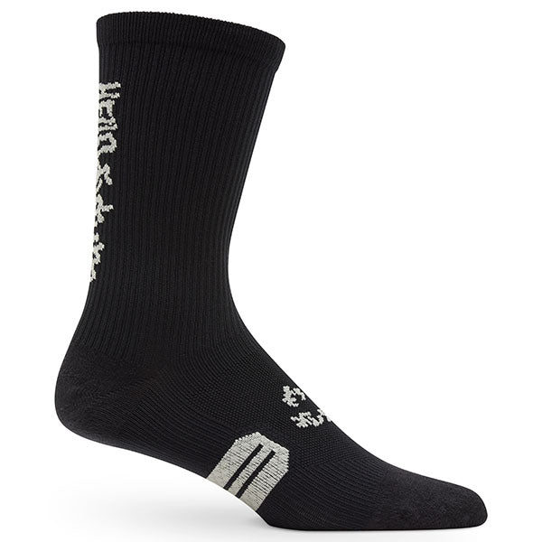 Product image of Fox Racing - 8" Ranger Hello Future Socks (MTB) SKU:33372-001-XS/S | Sizes: XS/S, S/M, L/XL | Designed for Mountain Bike, BMX and E-Bike riders | Available at BTO Sports
