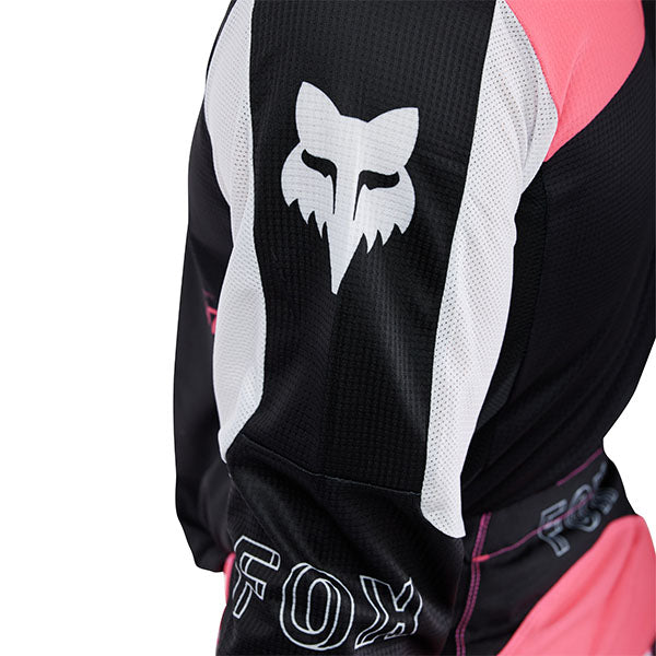 Full rear view of Black/Pink 180 Digi Image Jersey (SKU: 33535-285), showing drop-tail hem