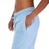Lifestyle view of Fox Racing Women's Wordmark Joggers in Cashmere Blue (SKU: 33141-381), styled with matching crew pullover