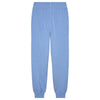 Side profile of Fox Racing Women's Wordmark Joggers in Cashmere Blue (SKU: 33141-381), showing relaxed fit and ribbed cuffs
