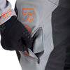 Waistband and closure system detail on Pewter Grey Ranger Air Off-Road Pants (SKU: 33545-052)