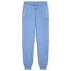 Front view of Fox Racing Women's Wordmark Joggers in Cashmere Blue (SKU: 33141-381), featuring tonal embroidery and soft fleece