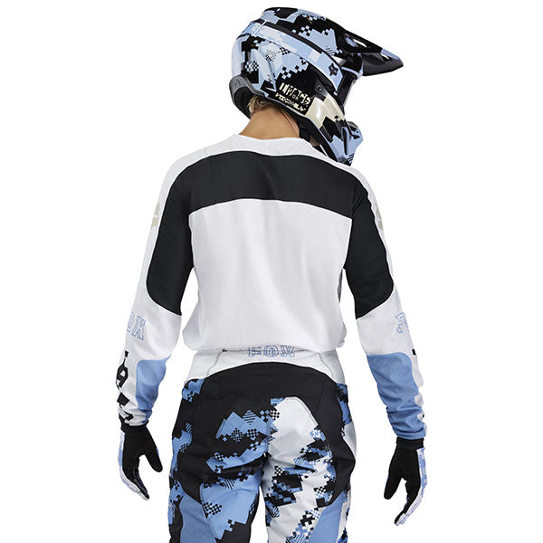 Rear view of White 180 Digi Image Jersey (SKU: 33535-008), showing vented back panel and sublimated graphics